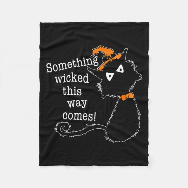 Couverture Polaire Funny Halloween Cat - Shakespeare Macbeth Quote  (Devant)