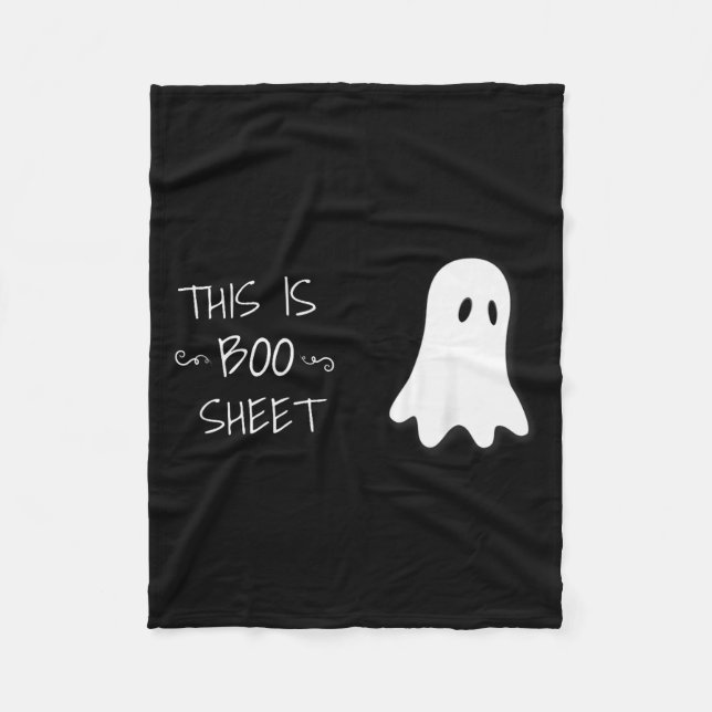 Couverture Polaire Funny Halloween Ghost This Is Boo Sheet  (Devant)