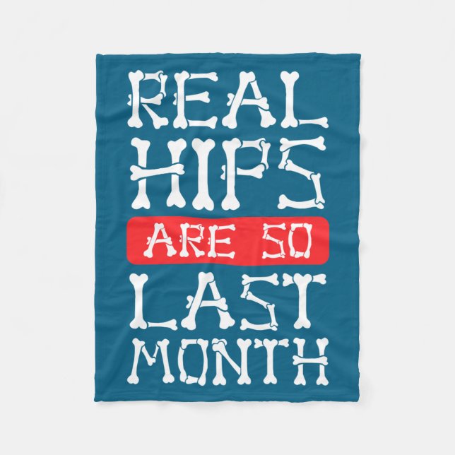 Couverture Polaire Funny Hip Replacement Bones Surgery Recovery  (Devant)