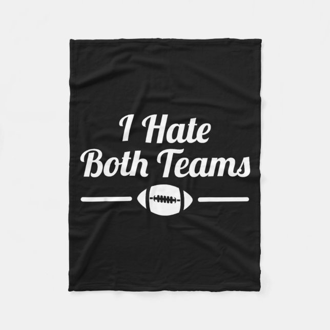 Couverture Polaire Funny I Hate Both Teams Football Small  (Devant)