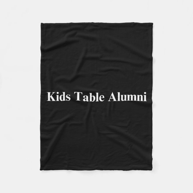 Couverture Polaire Funny Kids Table Alumni Thanksgiving Novelty Humor (Devant)