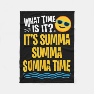 Couverture Polaire Funny Last Day of School Summer Time Palm Tree