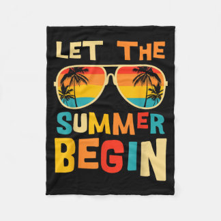 Couverture Polaire Funny Last Day Of School Teacher Kids Let The