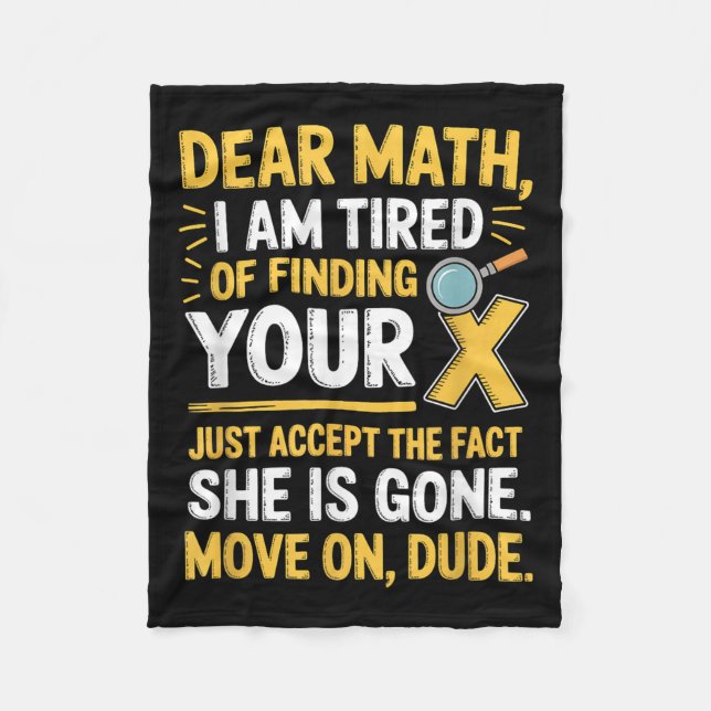 Couverture Polaire Funny Math Design For Boys Girls Math Teachers Men (Devant)