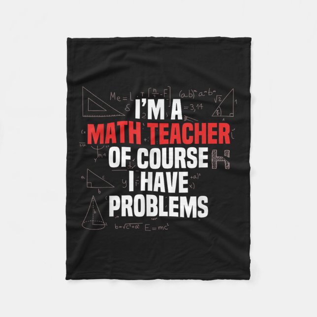 Couverture Polaire Funny Math Quote Mathematics Dear Math Teacher Ner (Devant)