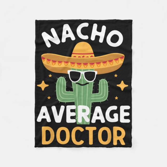 Couverture Polaire Funny Nacho Moyenne Docteur Cinco De Mayo Mexique  (Devant)