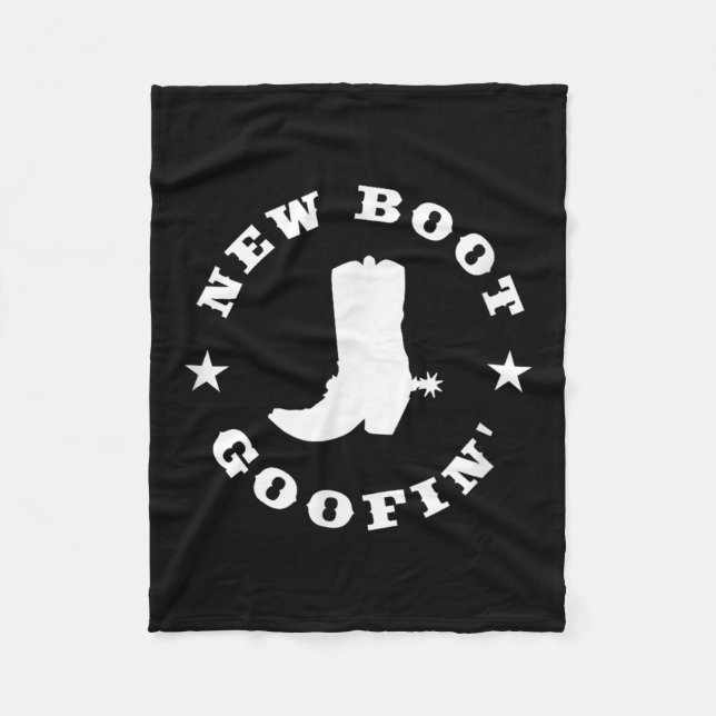 Couverture Polaire Funny New Boot Goofin Cowboy Boot Meme Quote  (Devant)