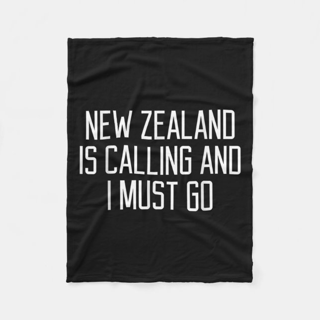 Couverture Polaire Funny New Zealand Quote  (Devant)