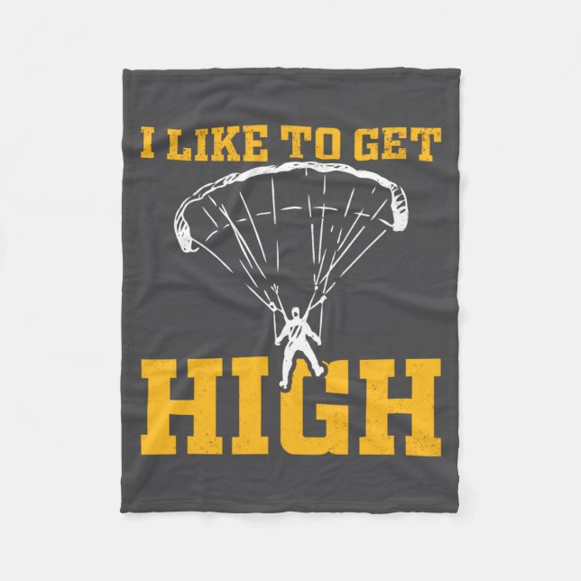 Couverture Polaire Funny Parachute Quote Skydiver  (Devant)