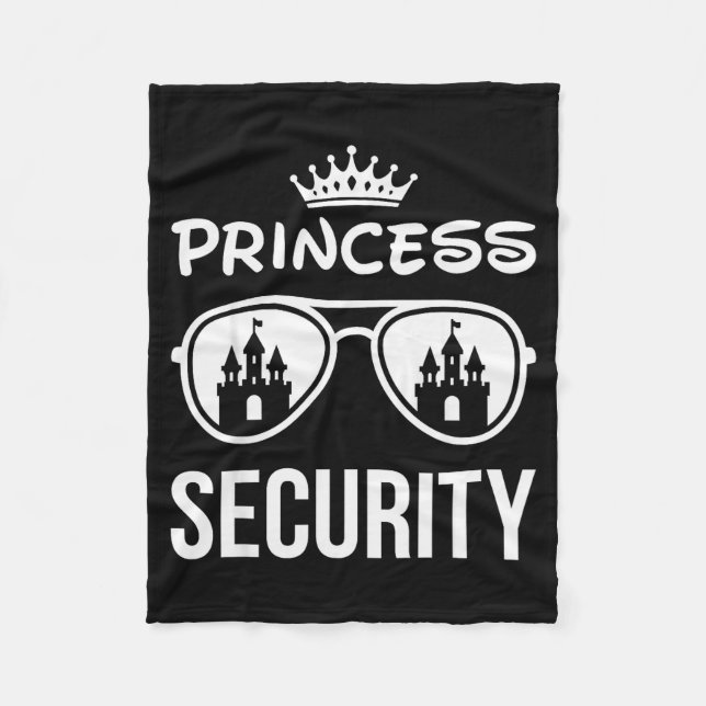 Couverture Polaire Funny Princess Security Design Castle Sungles Fami (Devant)