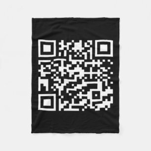 Couverture Polaire Funny Qr President Trump Dance Code
