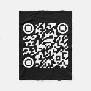 Couverture Polaire Funny Qr Président Trump Dance Code 3