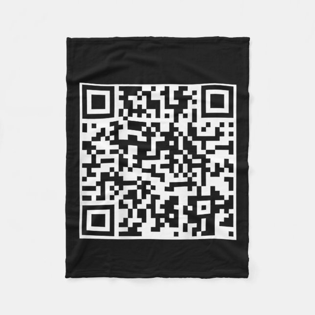 Couverture Polaire Funny Qr President Trump Dance Code (sur le dos) (Devant)