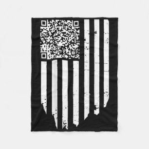 Couverture Polaire Funny Qr Scan Code Président Trump 4547 Trump Danc