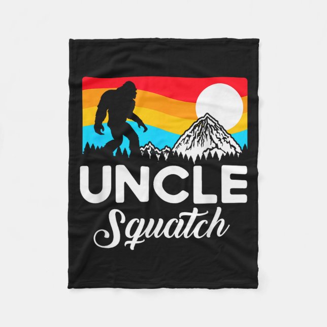 Couverture Polaire Funny Quote Uncle Bigfoot Squatch  (Devant)