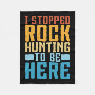 Couverture Polaire Funny Rock Collecte I Arrêté Rock Chasse Geolo