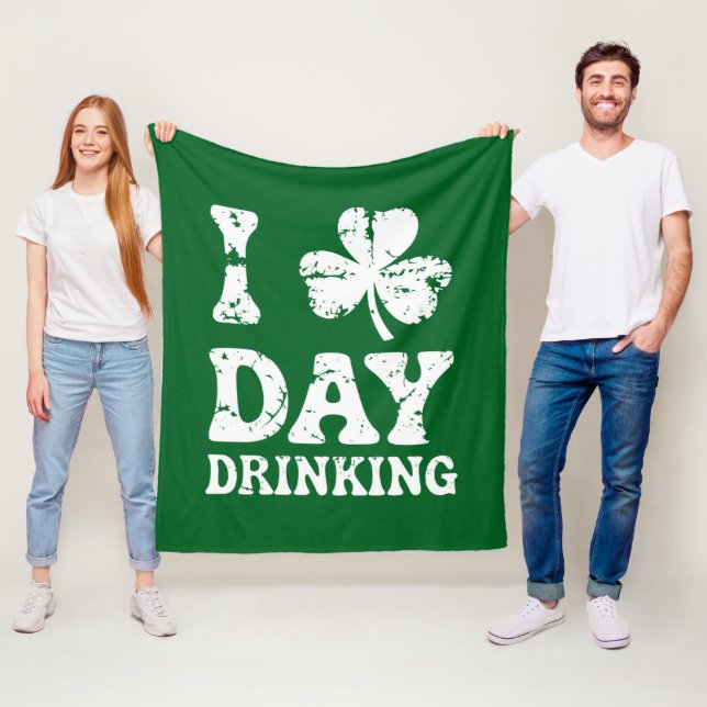 Couverture Polaire Funny Saint Patricks Day Party St Pats Drôle Drôle (En situation)
