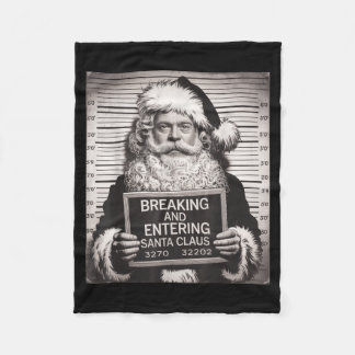 Couverture Polaire Funny Santa Claus Mugshot Christmas – Santa Xmas 