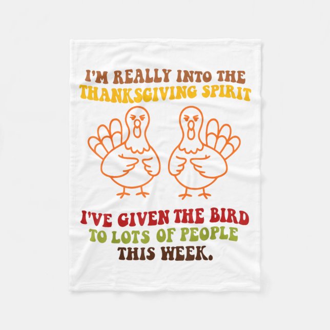 Couverture Polaire Funny Sarcastic Novelty Tee I've Given The Bird Me (Devant)