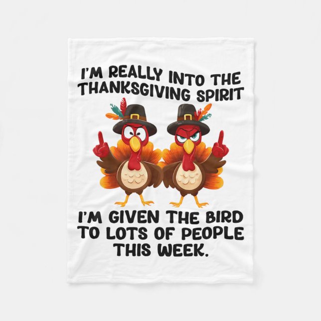 Couverture Polaire Funny Sarcastic Novelty Tee I've Given The Bird Me (Devant)