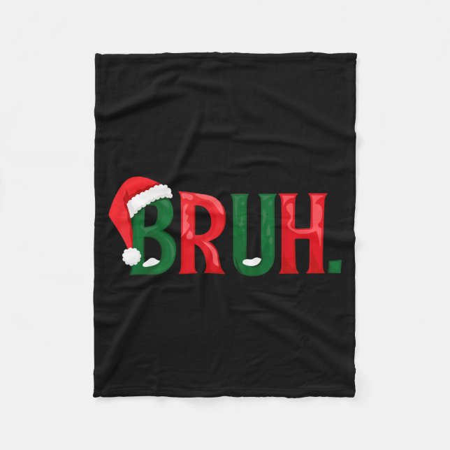 Couverture Polaire Funny Saying Bruh Meme Matching Teens Boys Men Chr (Devant)