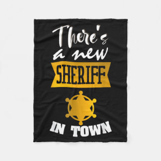 Couverture Polaire Funny Saying There's A New Sheriff In Town Deputy 