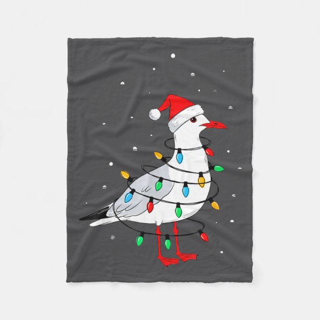 Couverture Polaire Funny Seagull Bird Christmas Animal Lover  (Devant)