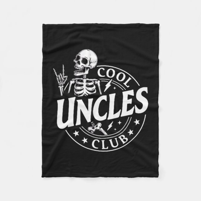 Couverture Polaire Funny Skeleton Cool Uncles Club New Uncle Men  (Devant)