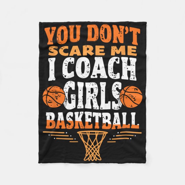 Couverture Polaire Funny Sketll Coach You Don't Scare Me I Coach Girl (Devant)