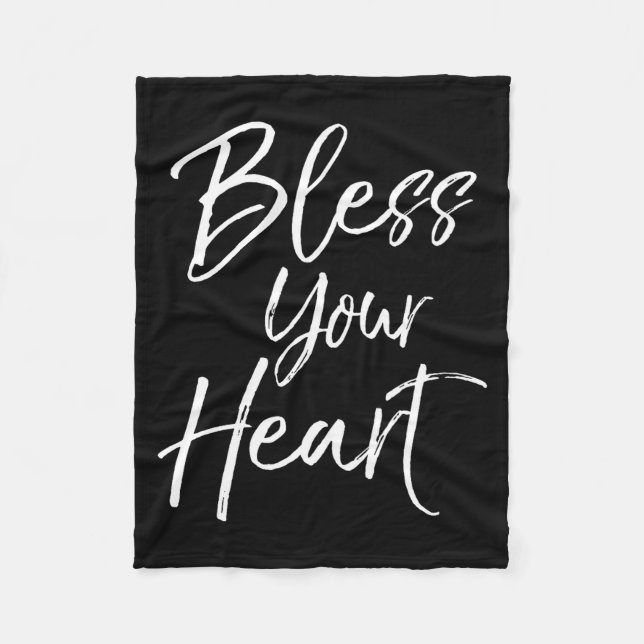 Couverture Polaire Funny Southern Christian Saying Quote Gift Bless Y (Devant)