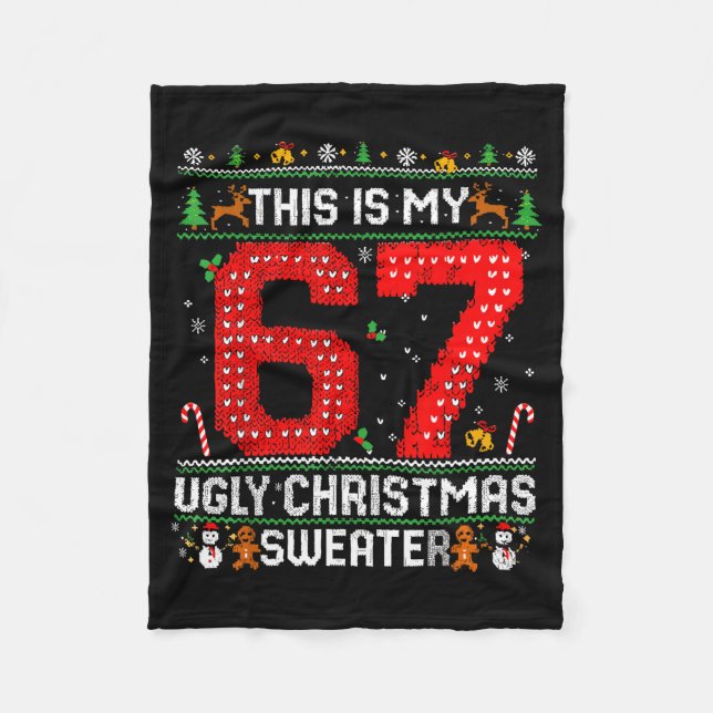 Couverture Polaire Funny This Is My 67 Ugly Christmas Sweater Xmas Ma (Devant)