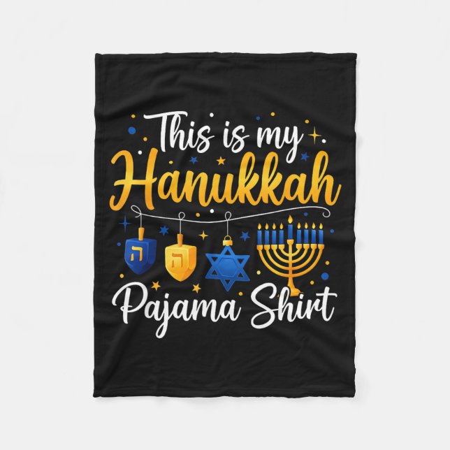 Couverture Polaire Funny This Is My Hanukkah Pajamakah Pajama Chanuka (Devant)