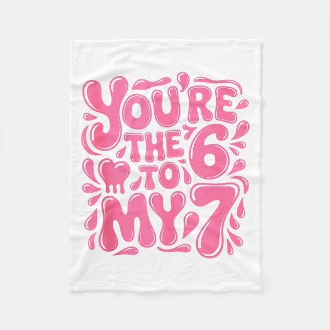 Couverture Polaire Funny Valentines Day 67 Meme Couples You're The 6  (Devant)