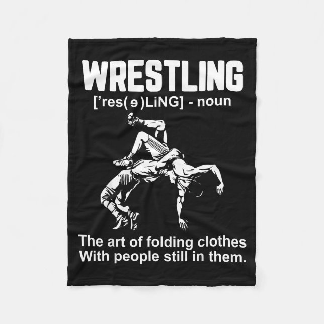 Couverture Polaire Funny Wrestling Definition The Art Of Folding Clot (Devant)