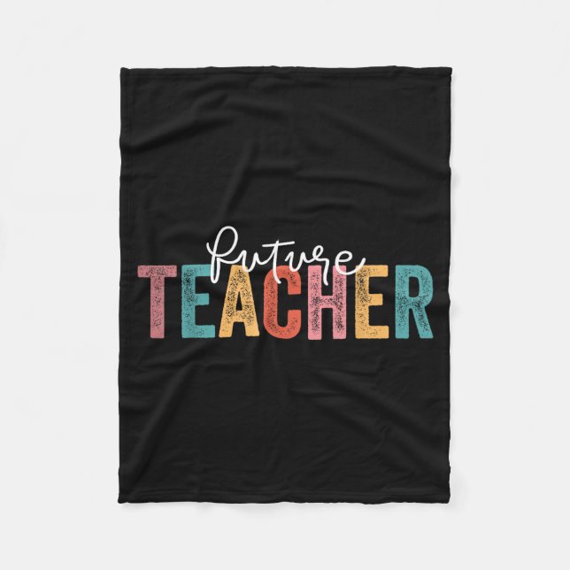 Couverture Polaire Future Teacher Student Teaching School Teacher In  (Devant)