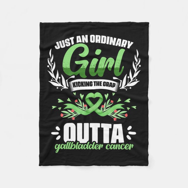 Couverture Polaire Gallbladder Cancer Girl Bile Duct Cancer Gallbladd (Devant)