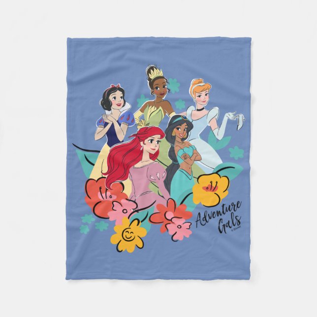 Couverture Polaire Gals d'aventure Disney Princess (Devant)