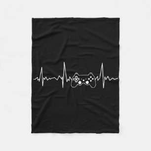 Couverture Polaire Gamer Heartbeat Funny Vidéo Jeu Cadeaux Garçons Ho