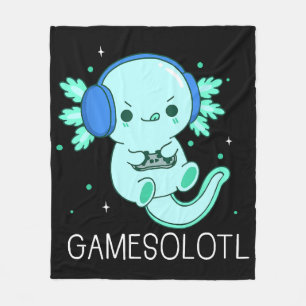Couverture Polaire Gamesolotl Axolotl Gamer