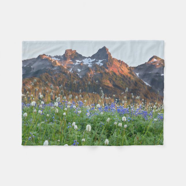 Couverture Polaire Gamme de tatouages et Fleurs sauvages | Mt. Rainie (Devant (Horizontal))