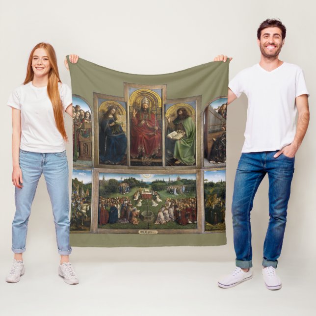 Couverture Polaire Gand Altarpiece (détail), Van Eyck Brothers (En situation)