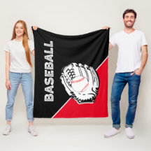 Gant de baseball noir et rouge