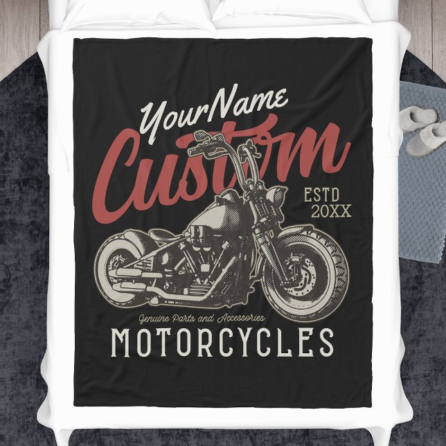 Couverture Polaire Garage de moto Rebel Cruiser Personnalisé (Créateur téléchargé)