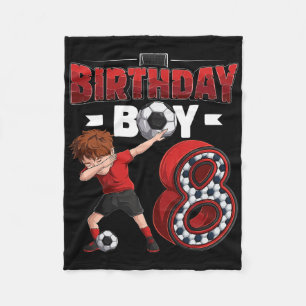 Couverture Polaire Garçon qui fait le dab 8 ans Joueur de football 8e
