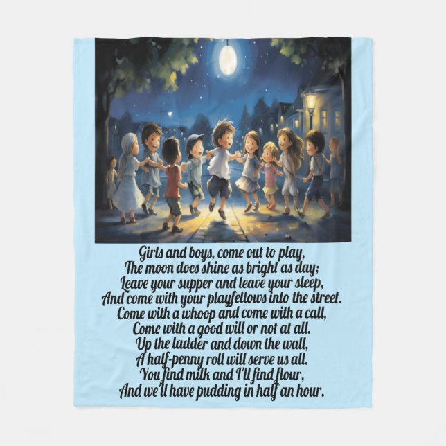 Couverture Polaire Garçons et filles - Crème de pépinière Blanche en  (Devant)