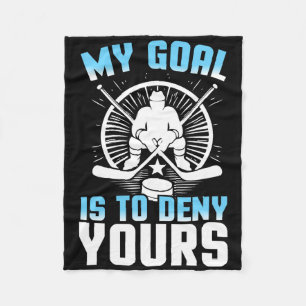 Couverture Polaire Gardien de but nie le vôtre Funny Hockey sur glace
