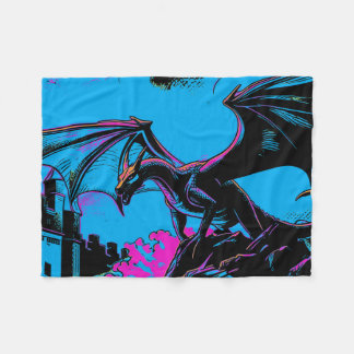 Couverture Polaire Gardien du château - Dragon