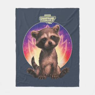 Couverture Polaire Gardiens de la Galaxie Bébé Rocket Assis