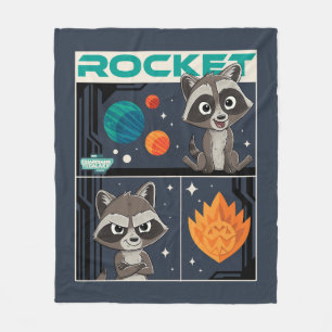 Couverture Polaire Gardiens de la Galaxie Bébé Rocket Dessin Animé