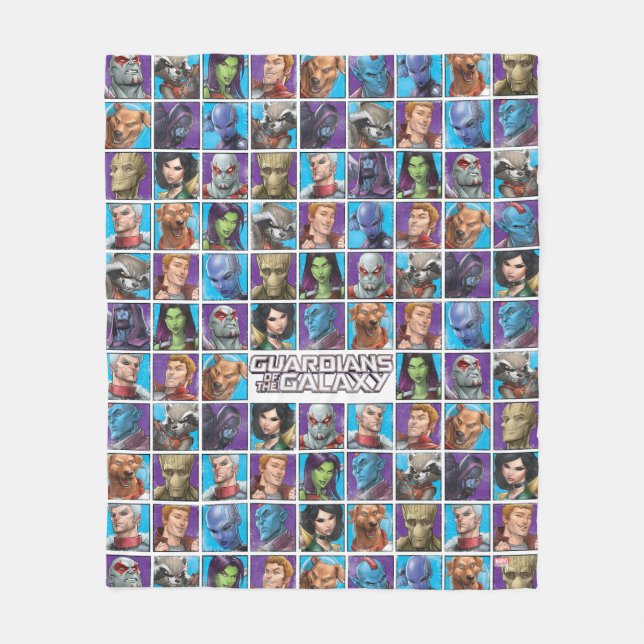 Couverture Polaire Gardiens de la Galaxie | Grille d'équipage (Devant)